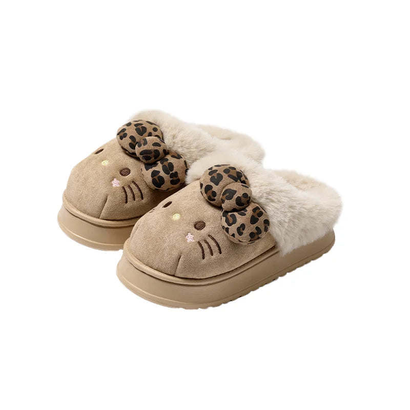 Comfy Hello KT Fur Slippers