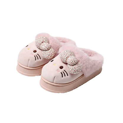 Comfy Hello KT Fur Slippers